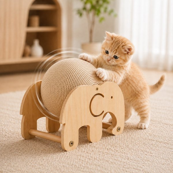 고양이 롤링 볼 스크래쳐